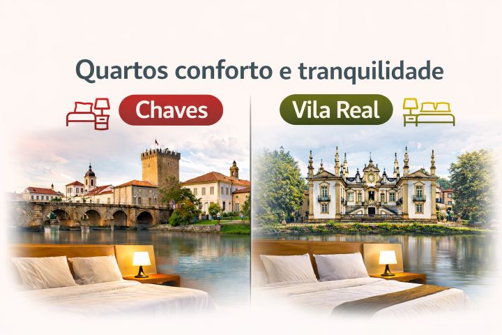 Quartos a arrendar em Chaves e Vila Real